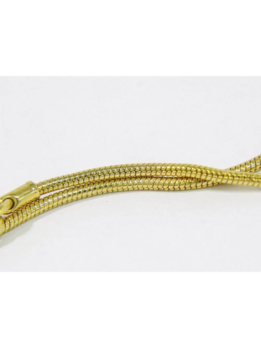 Dior Logo Bottle Cap Motif Bracelet Bangle Gold Plated